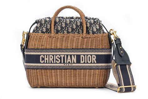 dior camera bag oblique|Dior wicker basket bag.